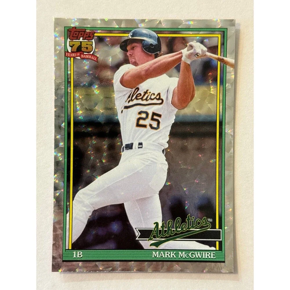 2026 Topps series 1 - 1991 Silver Crackleboard T91-44 Mark McGwire A’s Insert